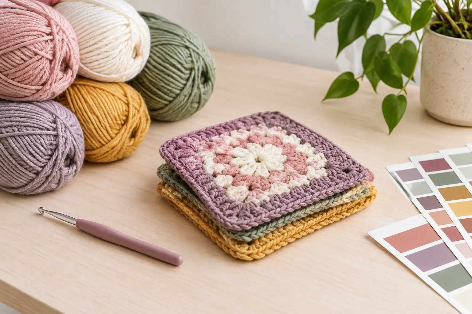 Cómo combinar tonos para crochet sin fallar